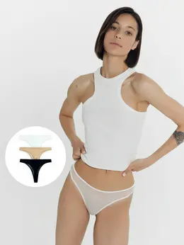 Трусы женские бразилиана мультипак (3 шт.)