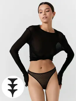 Трусы женские бразилиана мультипак (3 шт.)