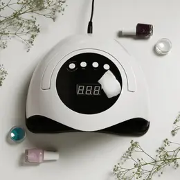 Лампа для маникюра luazon luf-03, uv/led, 45 диодов, 120 вт, таймер, 220 в, белая Лампа для маникюра luazon luf-03, uv/led, 45 диодов, 120 вт, таймер, 220 в, белая