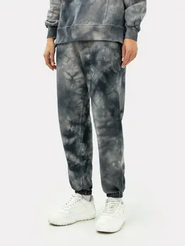 Брюки женские в технике тай-дай