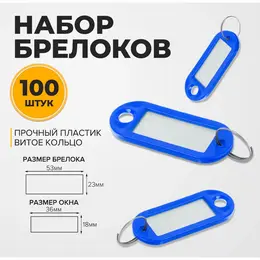 Набор бирок для ключей на кольце Набор бирок для ключей на кольце