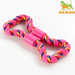 Игрушка витая из резины и каната Игрушка витая из резины и каната