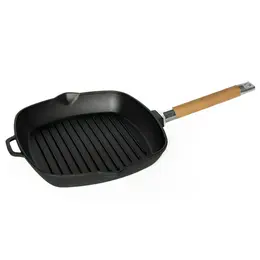 Сковорода-гриль 26х26см съемная ручка