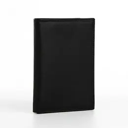 Портмоне мужское без застежки, 3 в 1, отдел автодокументов, паспорта, карт, купюр, цвет черный