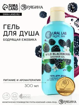 Гель для душа женский, 300 мл, аромат бодрящей ежевики,