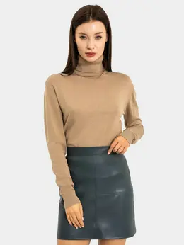 Свитер женский таупово-бежевый из вискозы