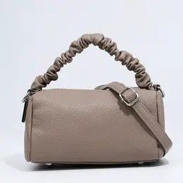 Сумка женская багет на молнии, 20×11×11 см, бежевая