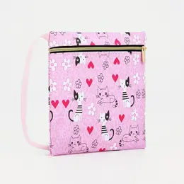 Сумка детская для девочки на молнии, цвет розовый