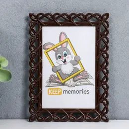 Фоторамка для фото 10×15 см keep memories amelia, пластик, (пластиковый экран), орех