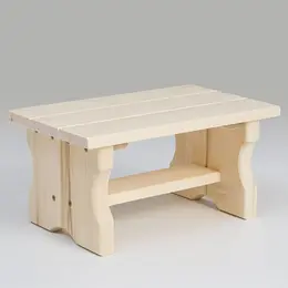 Лавка деревянная, 36×23×17 см, липа,