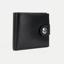 Портмоне мужское на магните, отдел для купюр, для карт, для монет, цвет черный