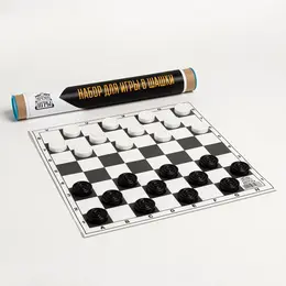 Настольная игра , шашки, поле винил 30×30 см, 24 шт., d=3 см, h=0.9 см, в тубусе Настольная игра , шашки, поле винил 30×30 см, 24 шт., d=3 см, h=0.9 см, в тубусе