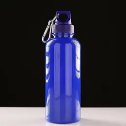 Бутылка для воды, 650 мл, с карабином, 22×7 см, синяя Бутылка для воды, 650 мл, с карабином, 22×7 см, синяя