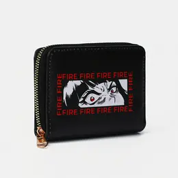 Кошелек на молнии, цвет черный