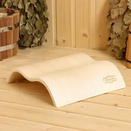 Подголовник для бани и сауны, 29×26×6.5 см, деревянный, анатомический,