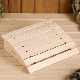 Подголовник анатомический для бани и сауны, 32×28×9.5 см, деревянный, Подголовник анатомический для бани и сауны, 32×28×9.5 см, деревянный,