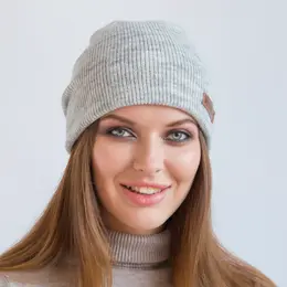 Шапка Flioraj двойная св сер меланж Шапка Flioraj двойная св сер меланж