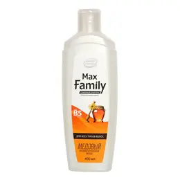 Семейный шампунь "MaxFamily" для всех типов волос МЕДОВЫЙ, 400 мл