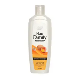 Семейный шампунь "MaxFamily" для всех типов волос ЯИЧНЫЙ, 400 мл