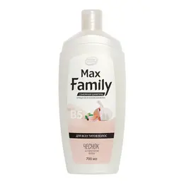 Семейный шампунь "MaxFamily" для всех типов волос ЧЕСНОК, 700 мл