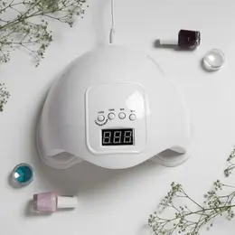 Лампа для маникюра luazon luf-01, uv/led, 24 диода, 48 вт, таймер, usb, белая