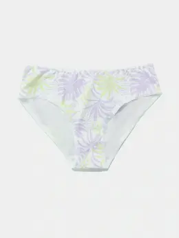 Трусы для девочек слипы белые с принтом