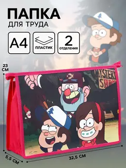 Папка пластиковая а4, на молнии,