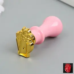 Печать для сургуча с пластиковой ручкой фигурная