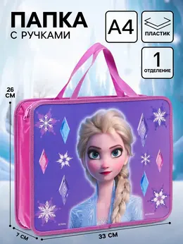 Папка с ручками а4, на молнии, пластик, 33×26×7 см Папка с ручками а4, на молнии, пластик, 33×26×7 см