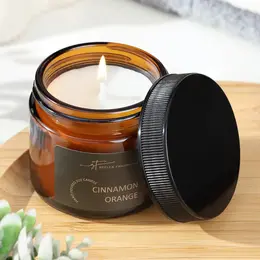 Ароматическая свеча в банке cinnamon orange, соевый воск, 50 г, апельсин и корица Ароматическая свеча в банке cinnamon orange, соевый воск, 50 г, апельсин и корица