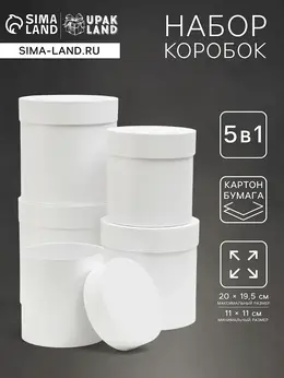 Набор шляпных подарочных коробок 5 в 1