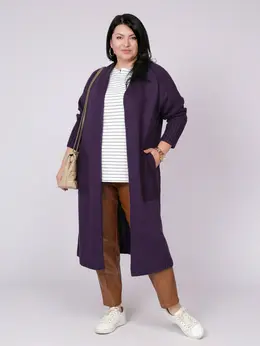 Кардиган вязаный длинный оверсайз Кардиган вязаный длинный оверсайз