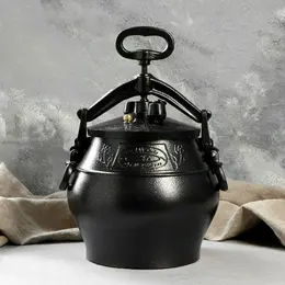 Афганский казан, 8 л, алюминий, черный