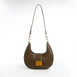 Сумка женская багет textura на молнии, 24×6.5×13 см, хаки