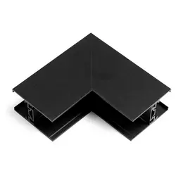Соединитель для шинопровода ultra, накладной, потолок-стена, 5×5 см, черный