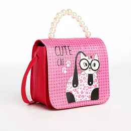 Сумка детская для девочки на магните, цвет малиновый Сумка детская для девочки на магните, цвет малиновый