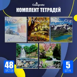 Набор тетрадей 48 листов в клетку