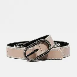 Ремень женский, 100×2.4 см, пряжка темный металл, бежевый Ремень женский, 100×2.4 см, пряжка темный металл, бежевый