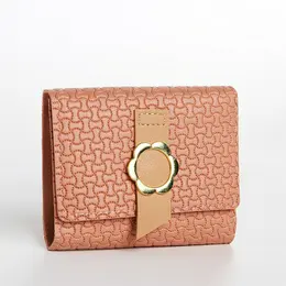 Кошелек женский на кнопке, 11×1×10 см, комбинированный, розовый Кошелек женский на кнопке, 11×1×10 см, комбинированный, розовый