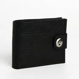 Портмоне мужское на магните, отдел для купюр, для карт, для монет, цвет черный Портмоне мужское на магните, отдел для купюр, для карт, для монет, цвет черный