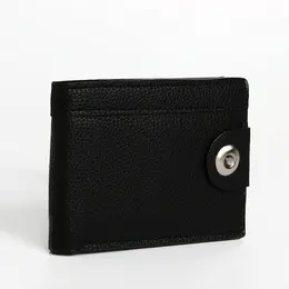 Портмоне мужское на магните, отдел для купюр, для карт, для монет, цвет черный Портмоне мужское на магните, отдел для купюр, для карт, для монет, цвет черный