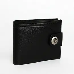Портмоне мужское на магните, отдел для купюр, для карт, для монет, цвет черный Портмоне мужское на магните, отдел для купюр, для карт, для монет, цвет черный