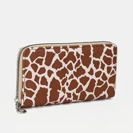 Кошелек на молнии, отдел для карт, для монет, цвет коричневый Кошелек на молнии, отдел для карт, для монет, цвет коричневый