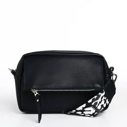 Сумка женская кросс-боди textura на молнии, 21×7×13 см, синяя Сумка женская кросс-боди textura на молнии, 21×7×13 см, синяя