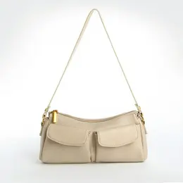 Сумка женская багет textura на молнии, 27×8×13 см, бежевая Сумка женская багет textura на молнии, 27×8×13 см, бежевая