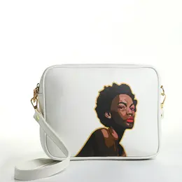 Сумка женская на молнии textura, 22×8×17 см, с цветным принтом, белая Сумка женская на молнии textura, 22×8×17 см, с цветным принтом, белая