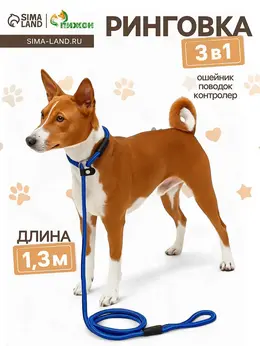Ринговка для собак, 130×0.8 см, синяя Ринговка для собак, 130×0.8 см, синяя