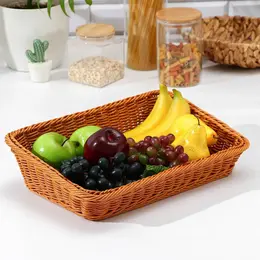 Корзина для продуктов , 39×26×10 см, коричневая