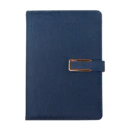Ежедневник недатированный , а5, в линейку, с хлястиком, 100 листов, обложка пвх, синий