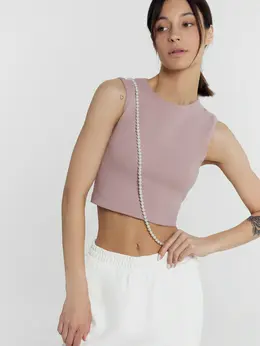 Топ женский в коричневом цвете Топ женский в коричневом цвете